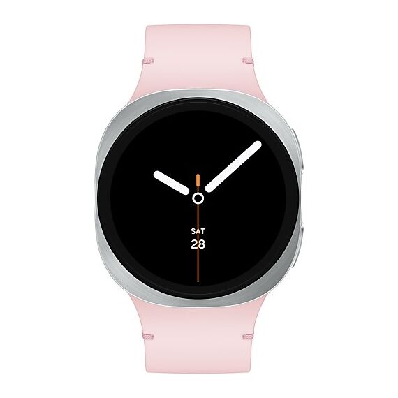 Galaxy Watch8 | 40 мм | 4G LTE | Silver | Sport/Pink | M/L, Размер: 40 мм, Цвет: Silver, Тип ремешка: Sport, Цвет ремешка: Pink, Размер ремешка: M/L, Подключение часов: Bluetooth / Wi-Fi + 4G LTE, изображение 2